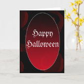 Gothic vampire HappyHalloween Karte (Gelbe Blume)