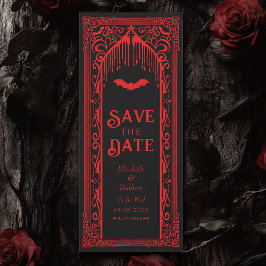 Gothic Vampire Kathedrale Save the Date Einladung