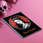Gothic Vampire Queen Halloween, Red und Black Notizblock
