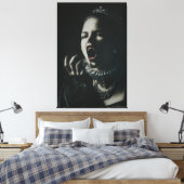Gothic Vampire Queen Stretched Canvas – Dark Fanta Leinwanddruck (Insitu (Schlafzimmer))