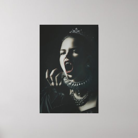 Gothic Vampire Queen Stretched Canvas – Dark Fanta Leinwanddruck (Vorderseite)