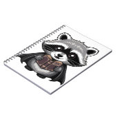 Gothic Vampire Raccoon Bookish Notizblock (Linke Seite)