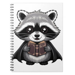Gothic Vampire Raccoon Bookish Notizblock