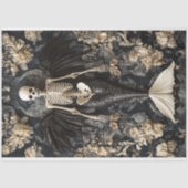 Gothic Vampire Skeleton Mermaid Skull Decoupage Seidenpapier (Vorderseite)