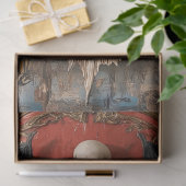 Gothic Vampire Skeleton Mermaid Skull Decoupage Seidenpapier (Geschenk)