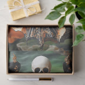 Gothic Vampire Skeleton Mermaid Skull Decoupage Seidenpapier (Geschenk)
