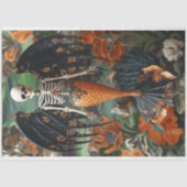 Gothic Vampire Skeleton Mermaid Skull Decoupage Seidenpapier (Vorderseite)