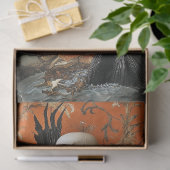 Gothic Vampire Skeleton Mermaid Skull Decoupage Seidenpapier (Geschenk)