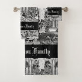 Gothic Vampires Crypt Graves Bats Skulls Goth Badhandtuch Set (Insitu)