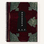 Gothic Velvet "Secrets" Vault Personalized Journal Notizblock (Vorderseite)