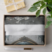 Gothic-verfluchte Puppe, die aus einem Spiegel kom Seidenpapier (Geschenk)