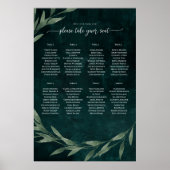 Gothic Verlass Träume EMERALD GREEN, Sitzplan Po Poster (Vorne)