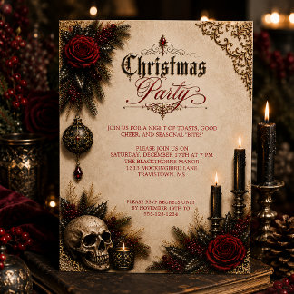 Gothic-Victorian-Christmasparty | Einladung