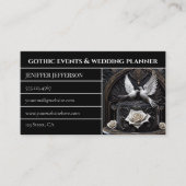 Gothic-Victorian-Event- & Hochzeitsplaner Visitenkarte (Vorderseite)