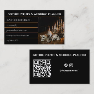 Gothic-Victorian-Event- & Hochzeitsplaner Visitenkarte