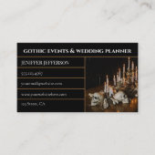 Gothic-Victorian-Event- & Hochzeitsplaner Visitenkarte (Vorderseite)