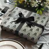 Gothic Victorian Haunted House Happy Halloween Geschenkpapier