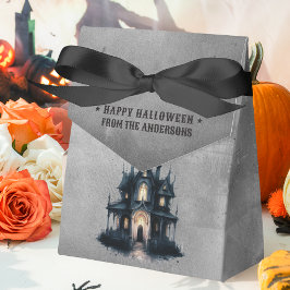 Gothic Victorian Haunted House Happy Halloween Geschenkschachtel