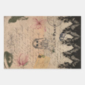 Gothic-Victorian-Shabby-Chic-Mischung Geschenkpapier Set (Vorderseite 2)