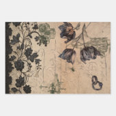 Gothic-Victorian-Shabby-Chic-Mischung Geschenkpapier Set (Vorderseite)