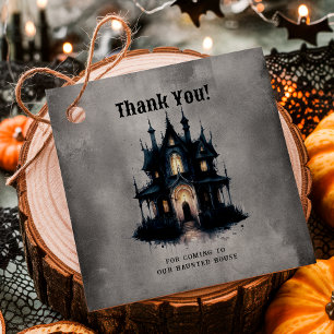 Gothic Victorian Spukhaus Halloween Danke Geschenkanhänger