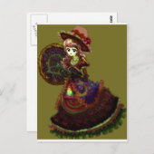 Gothic Viktorianisch Anime Vampire Mittelalterlich Postkarte (Vorne/Hinten)