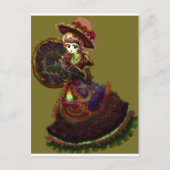 Gothic Viktorianisch Anime Vampire Mittelalterlich Postkarte (Vorderseite)