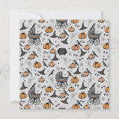 Gothic Viktorianisch Baby Carriage Dankeschön Card Einladung (Rückseite)