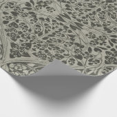 Gothic Viktorianisch Black Wrapping Paper Geschenkpapier (Ecke)