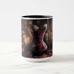 Gothic Viktorianisch Corset Lila Rose Herbst Herbs Tasse