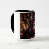 Gothic Viktorianisch Corset Lila Rose Herbst Herbs Tasse (Vorderseite Links)