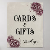 Gothic Viktorianisch Editable Party Event Sign Poster (Vorne)