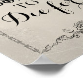 Gothic Viktorianisch Editable Party Event Sign Poster (Ecke)