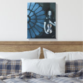 Gothic Viktorianisch Girl Holding Violin Dark Fant Leinwanddruck (Insitu (Schlafzimmer))