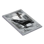 Gothic Viktorianisch Raven Fantasy Art Notizblock (Rechte Seite)