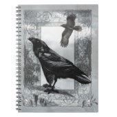 Gothic Viktorianisch Raven Fantasy Art Notizblock (Vorderseite)