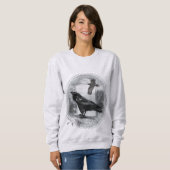 Gothic Viktorianisch Raven Fantasy Art Sweatshirt (Vorne ganz)