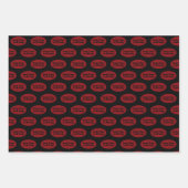 Gothic Viktorianisch Red & Black Geschenkpapier Set (Vorderseite 3)