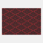 Gothic Viktorianisch Red & Black Geschenkpapier Set (Vorderseite)