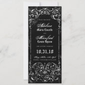 Gothic Viktorianisch Spooky Black Save the Date (Vorderseite)