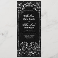 Gothic Viktorianisch Spooky Black & White Wedding