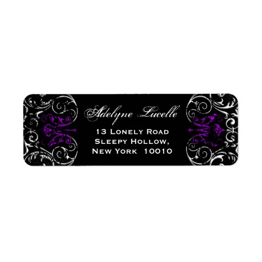 Gothic Viktorianisch Spooky Lila & Black (Vorne)