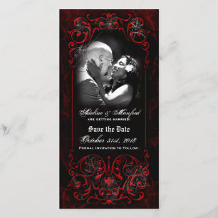 Gothic Viktorianisch Spooky Red Custom Save the Da Date