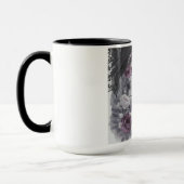 Gothic Viktorianisch Window Lila Rose Rahmen Art Tasse (Links)