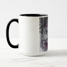 Gothic Viktorianisch Window Lila Rose Rahmen Art Tasse