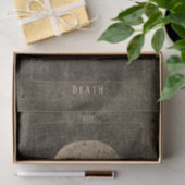 Gothic Vintag Antique Sepia Texture Skull Tarot Seidenpapier (Geschenk)