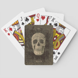 Gothic Vintag Antique Sepia Texture Skull Tarot Spielkarten