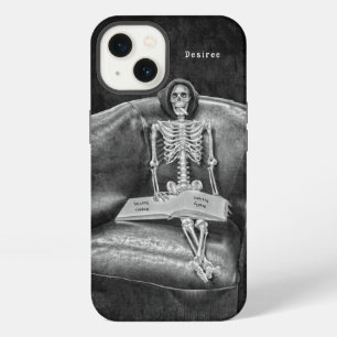 Gothic Vintag Black and White Funny Skelett iPhone 13 Hülle