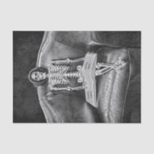 Gothic Vintag Black and White Skelett