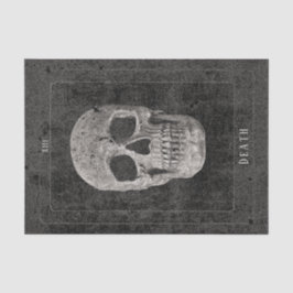 Gothic Vintag Black and White Texture Skull Tarot Seidenpapier